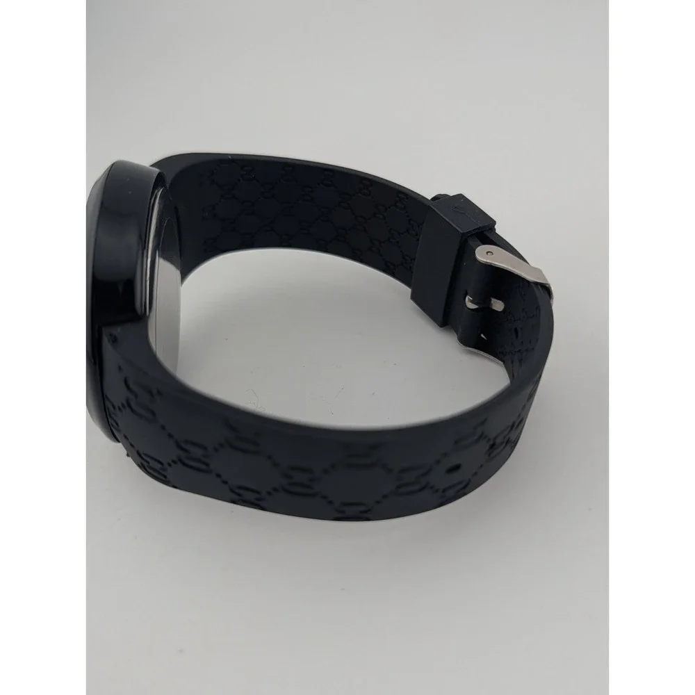 Classic Round Watch LED‎ Touch Screen Digital Black Silicone Band- New Battery